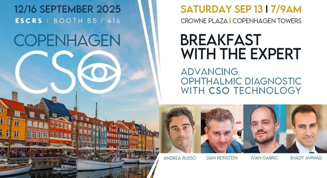 CSO на конгресі ESCRS 2025 у Копенгагені!